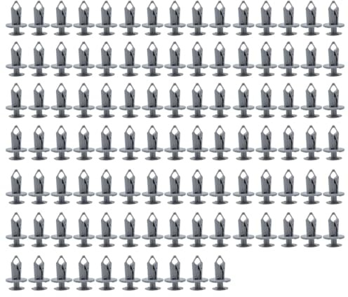 100PC para Transporter T4 T5 T6 Clips de panel ajuste largo más largos Revestimiento alfombra gris Remaches de plástico Sujetadores parachoques Hebillas fijación Abrazadera Accesorios de repuesto