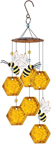 Sunset Vista Designs Country Garden Collection Windspiel, Bienenwabe, 43,2 cm hoch, 17,75 x 4 x 4