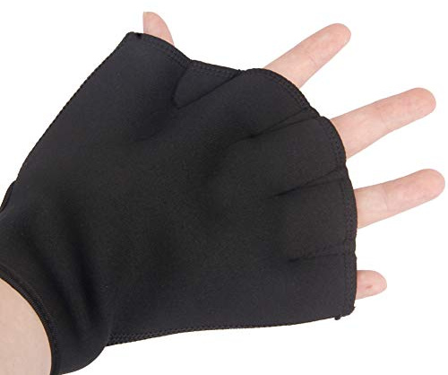Unisex Schwimmhandschuhe Swimpaddles Aqua Handschuhe Schwimmen Aqua Fit Trainingsübung Flippers Hand Paddel Trainingstool Sport im Wasser Wassergymnastik Schwimmen für Erwachsene und Jugendliche