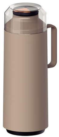 Tramontina Thermal Flask with Cup Lid and Interior Glass Container (Beige, 1.0l)