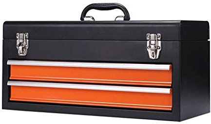 XXXXW Handwerker Werkzeugkasten Schublade Kugellager-Werkzeugkasten Stahl Toolbox/Chest Haushalt Werkzeuge und Verbraucher Lagerung Metallkasten Werkzeugaufbewahrung (Color : 2 Drawers)