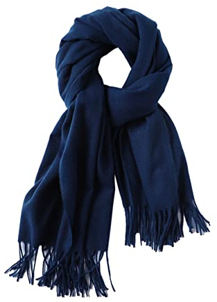 FULEI Cashmere Feel Scarfs for Women Long Fringe Shawls Wraps