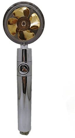 XTYPE Shower Head Water Saving High Preassure Turbo Propeller Flow Showerhead with Fan Built-in Filter Rainfall Bathroom Accessor