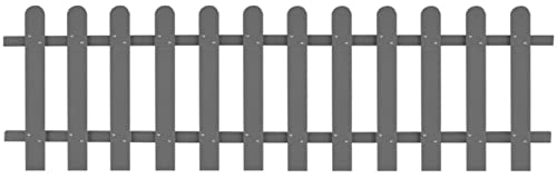 RONGQI Lattenzaun, Zaunelemente, Steckzaun, Teichzaun, Sicherheitszaun, Zaun Garten, Gartenzaun, Zäune Für Garten, WPC 200 x 60 cm