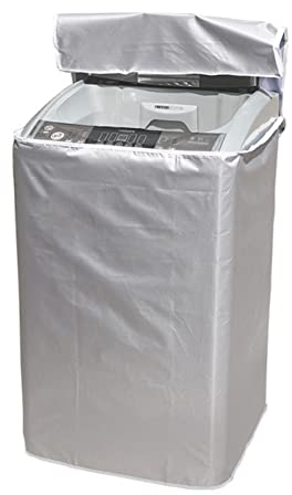 BYNYXI Cubierta para lavadora de carga superior, impermeable, resistente al polvo, con cremallera, resistente a los rayos UV, 65 cm x 65 cm x 103 cm