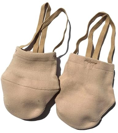 SSZYace Chaussures de Ballet à Demi-Orteil Gymnastique Chaussures de Ballet pour Filles, beige, 38/40 EU Large