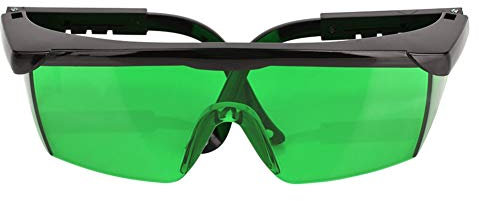 SUNGOOYUE Gafas de Mejora de la Visibilidad del Rayo Láser para Niveles Láser Línea Cruzada Línea Múltiple Rotativa Luz Fuerte Ajustable Cómodo Ligero (Gafas mejoradas con láser verde)