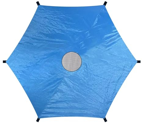 Wpsagek Trampolin Sonnenschutz Abdeckung, Trampolin Sonnenschutz Dach, Außen Trampolin UV-beständig Wetterfest Überdachung Zubehör, NL22S5LTVM3ROUM8S7