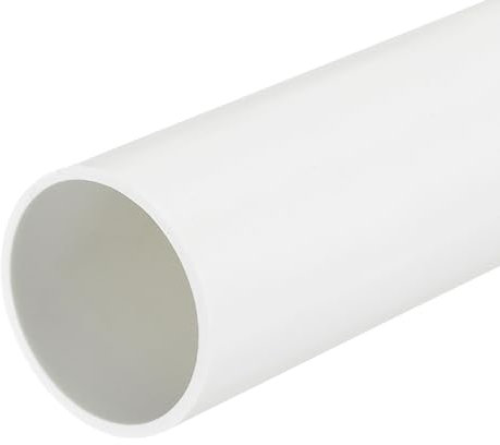 QUARKZMAN Tube Rigide en PVC Tube Rond 57mm ID 63mm OD 33cm de Long Blanc pour Manchon de Câble de Conduite d'Eau