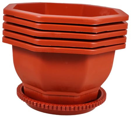 Kisangel 5stücke Blumentopf Für Zimmerpflanzen Kleine Pflanzgefäße Für Sukkulenten Bonsaitopf Mit Modernem Design Töpfe Für Orchideen Und Draußen Verwendbar Indoor Blumentopf Für
