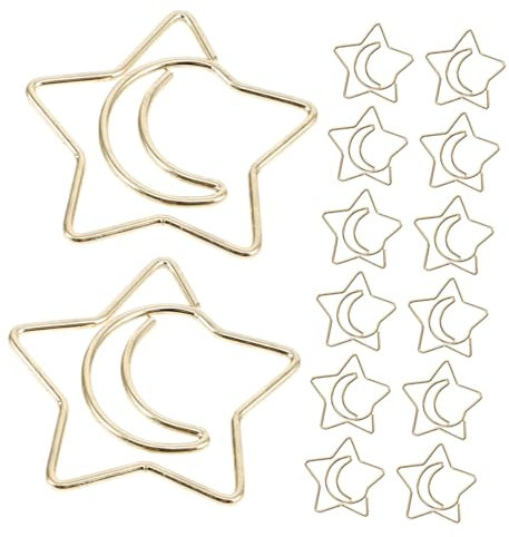 DIYEAH 240stücke Dekorative Stern-form Papierclips Praktische Büro Und Bastelaccessoires Für Dokumente Lesezeichen Und Karten Für Schule Und Büro