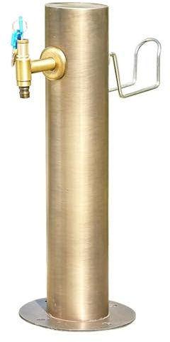Colonna d'acqua autoportante da giardino in acciaio inossidabile 304 con montaggio a pavimento Fontana idrante decorativa per giardino per irrigazione e funzione antigelo