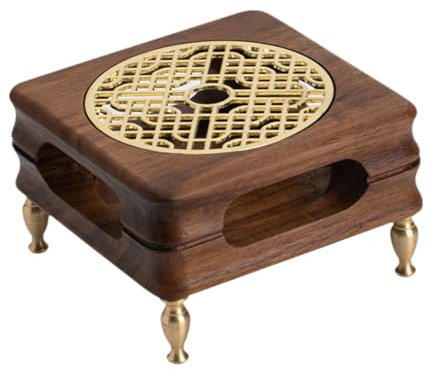 DimyFew Chauffe-théière avec support pour bougie, accessoire de kungfu pour service à thé, Brun