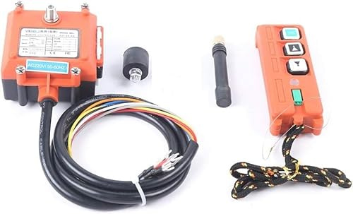 220V Drahtlose Kran Fernbedienung, Seilwinden Funkfernbedienung Hoist Seilhebezug Winde Kran, Drahtlose Kran Fernbedienung für Brückenkran Industrielle Elektrohebezeug Winde Kippanhänger