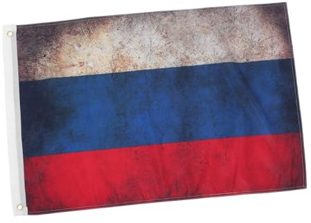 HYTROVE 1stück Retro Russische Flagge Fuß Vintage Nationalbanner Für Feiern Im Freien Dekoration Für Garten Und Zuhause Hängende Historisches Flair