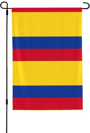 Drapeau de la Colombie - Bannières de cour double face durables - 71,1 x 101,6 cm - Pour décorations saisonnières