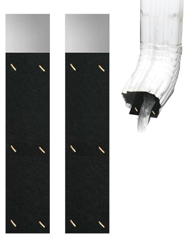 Gutter Noise Dampener - Gutter Silencer | 2x Portable Rain Gutters Downspout Silencer, Adjustable Drainage Ditch Noise Reducer For Home Use, Anti-drip Gutters Pad, Downpipe Soundproofing