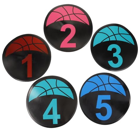 Abaodam Soccer Training Disc Marking Signs for Football Drills Non-slip Spot Markers for Sports Practice Includes Numbers for Soccer Training Equipment