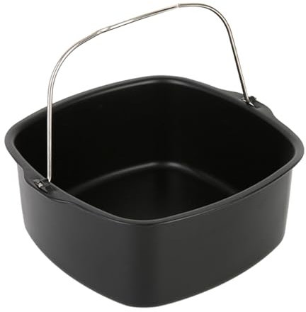 Moule à gâteaux carré, moule à gâteau avec friteuse à air - Plateau de cuisson carré en acier et aluminium de qualité alimentaire - Ustensiles de cuisine antiadhésifs, accessoires résistants