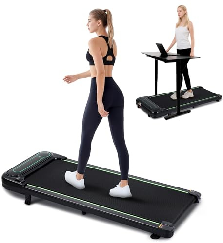 Alphaflow Walking Pad mit Steigung Laufband für Zuhause Laufband Schreibtisch Gehband Under Desk Treadmill for Home Leise Kompakt with LED-Anzeige 1-6km/h
