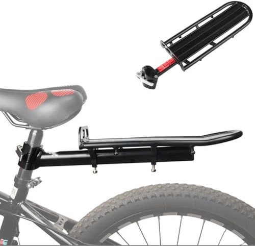 CiCixixi Fahrrad Gepäckträger, Maximalbelastung 15kg, Einstellbare Gepäckträger aus Aluminiumlegierung, Mountainbike Fahrrad Hinten Rack, Fahrradgepäckträger Schnelle Montage