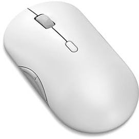 Lenovo Ratón inalámbrico multidispositivo, conexión Bluetooth o USB-A de 2.4 GHz, Conecta hasta 3 Dispositivos, duración de la batería de 36 Meses, Concha Marina