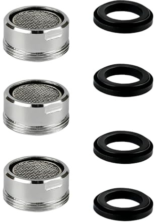Acual Tap Aerator M24 24mm Male 3Pcs,Water Saver Faucet Aerator Replacement