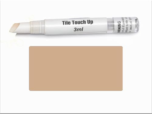 V-Fix Tile Touch Up Paint Pen – Scratch & Chip Repair for Ceramic & Porcelain Tiles, Water-Based - 3ml (Tan)
