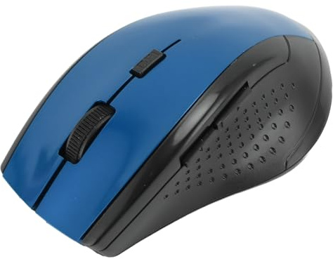 Cryfokt 2.4G Wireless Compact Optical Mouse High Accuracy for Laptop PC, Portable Wireless Mouse for Home Office Travel, ABS Material (Blue)