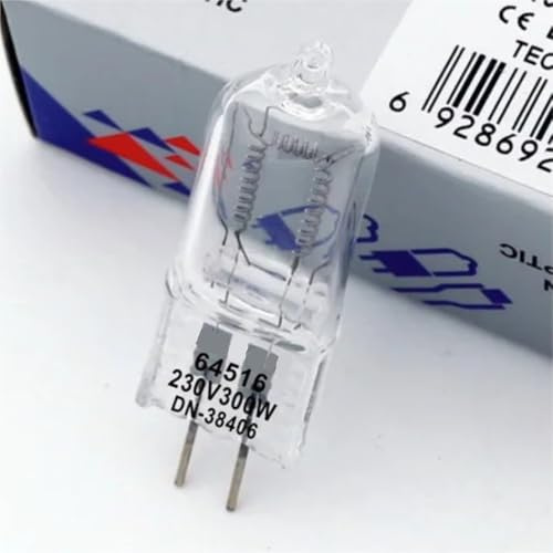 YBVLKSX 64516 CP97 230V 300W GX6.35 Light Bulb 220V300W 230V300W 240V300W Photography Light Bulb(5 Pieces)