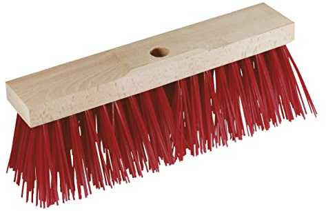 Kerbl 29519 gatubesättning, extra stor, röd borste, 42 cm