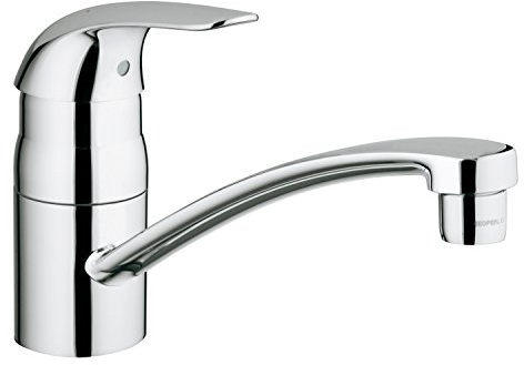 GROHE EuroPro, Küchenarmatur (Wasserhahn für die Küche, schwenkbarer Auslauf, langlebige Oberfläche, einfache Spülbecken-Montage), chrom, 32750000