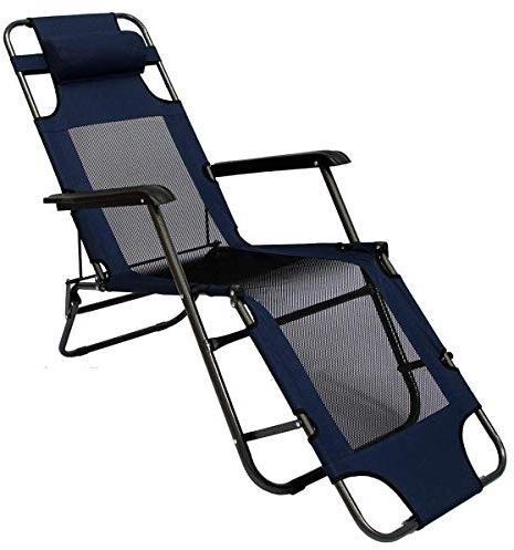 AMANKA 180 x 60 cm Relaxliege Garten Liegestuhl Klappbar - Gartenstuhl mit Liegefunktion - Sonnenliege Faltbar - Campingliege Leicht - Gartenliege Wetterfest Strandliege Relaxsessel Outdoor Liege