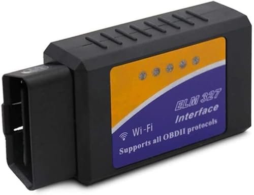 Hihey Dispositivo de diagnóstico de automóvil OBD II ELM 327 WiFi V1.5 OBD2 OBDII Analizador de diagnóstico de automóvil PIC18F25K80 Chip OBD 2 Lector de código automático Android/iOS Herramienta