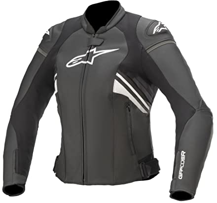 Alpinestars Stella GP Plus R V3 Damen Motorrad Lederjacke (Black/White/Pink,44)