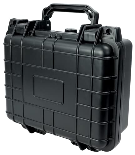 Magnet-Kauf Fotokoffer Mit Schaum - Universalkoffer Schutzkoffer Mit Schaumstoff - Transportkoffer - Pistolenkoffer Kunststoff - Kammerkoffer Klein und Groß Wasserdicht (27x24x12,4 cm)