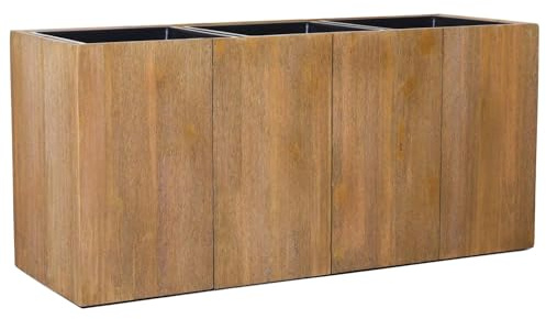VIVANNO Bac à Plantes bac à Plantes Bois Maxi Brun (45x95x33)