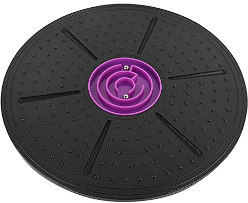 Balance Board, Yoga Training Fitness Übung Stabilitätsscheibe, Kunststoff Lila Labyrinth Wobble Balanced Boards für Physiotherapie, Home Gym Workout