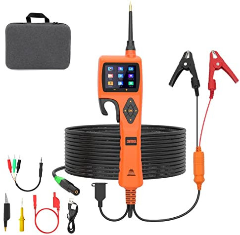 Power Circuit Probe Tester Kit with 6m/20ft Extension Cable, Automotive Circuit Tester with LED Test Light, 9-30V Car Electrical Tester Circuit Breaker Finder, Battery/Voltage/Multimeter/Relay Tester