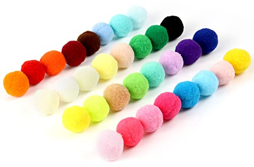 HDKAJL Katzenbälle Filz, 100 Stück Katzenfilzbälle 3cm Filzbälle für Katzen, Pompon zum Basteln, Katzenbälle Weich, Interaktives Katzenspielzeug für Katze, Katzen im Innenbereich zum Fangen von Chase