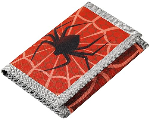 Lamiza RFID Kids Wallet for Boys Girls, Little Boys Wallet for Kids with Magic Sticker, Toddler Wallets for Boy with Coin Pocket, Spider Wallets Boy for Christmas/Birthday Gift Ideas