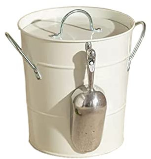 Eiseimer 3,5 Liter doppelwandiger Eiskübel, isolierte Eiskübel mit Deckel und Schaufel, verdickte Eiskübel aus Metall, Party-Getränkewanne for Partys in der Küche zu Hause, Cocktailbar Eiskübel (Colo