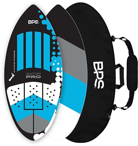 BPS 'Gator PRO' Fiberglass Skimboard (48 Inch) with Carry Bag