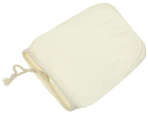 CAXUSD Fine Mesh Strainer Bag Reusable for Nut Milk Wine Cold Brew Cotton Fabric Filter Bag