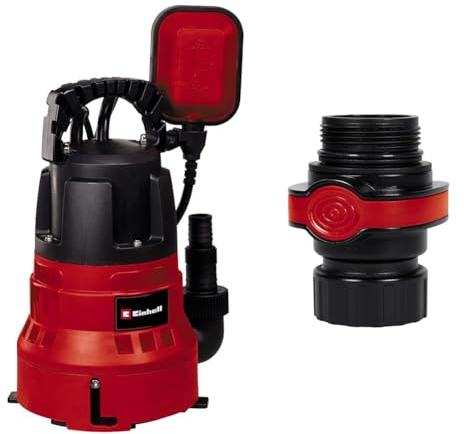 Einhell Schmutzwasserpumpe GC-DP 7035 LL (700 W, flachabsaugend bis 1 mm, Fördermenge 16.000 L/h, 0,8 bar, Eintauchtiefe 7 m, verstellbar für Schmutz- & Klarwasser)