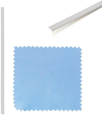 Craftdady Alambre plano de plata de ley 925 de 100 x 3 mm, alambre plano flexible para bricolaje, hecho a mano, anillo de dedo en blanco, anillos en blanco, accesorios de joyería