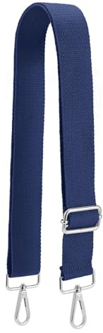 QIUTIMIY Canvas Adjustable Replacement Bag Strap, Wide Shoulder Bag Belt with Metal Swivel Hooks for Messenger Bag Handbag