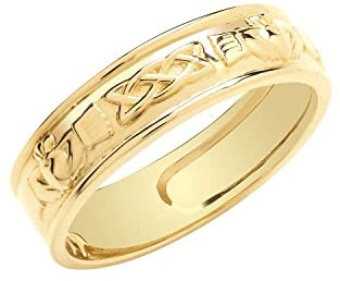 EDS Jewels Keltische 9 Karat (375) Gold Damen - Claddagh Ring TRS35249RSR