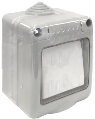 Interruptor Estanco IP55 10A 250V - Resistente al agua y polvo, ideal para exteriores y entornos húmedos, garantiza seguridad eléctrica.