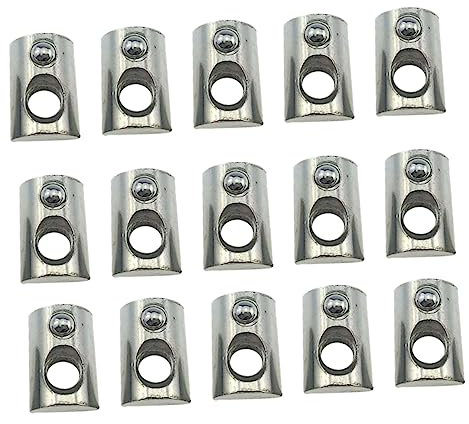 JECOMPRIS 100stücke Nut-muttern aus Kohlenstoffstahl mit Federkugelmutter für Aluminiumprofil-nutlöcher Direkt Montierbar mit Hammerkopf
